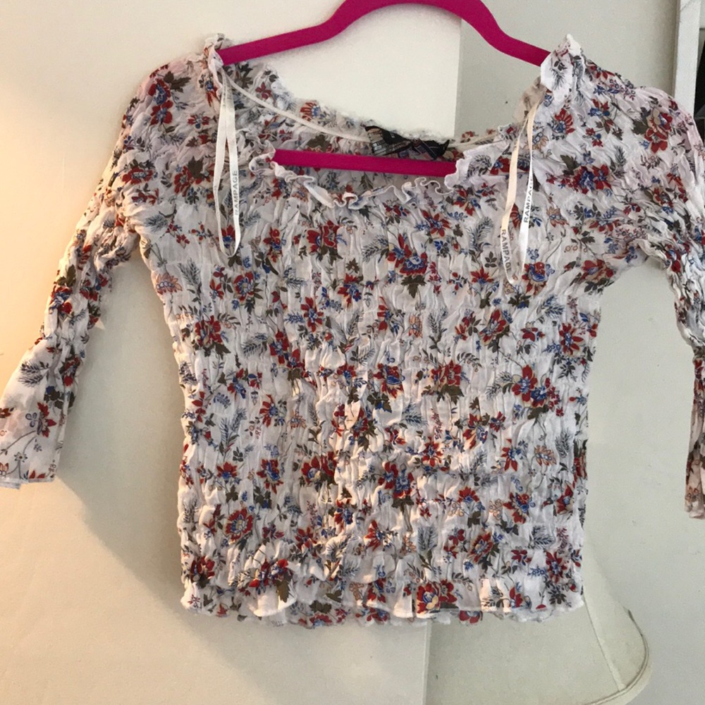 Crop top floral print